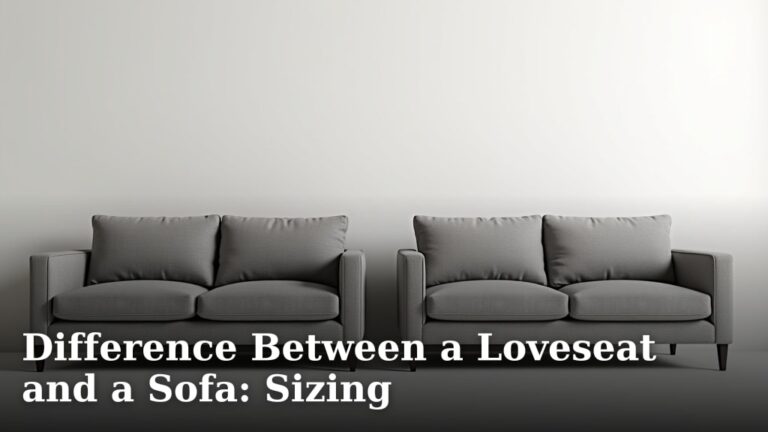 Difference Between a Loveseat and a Sofa: Sizing