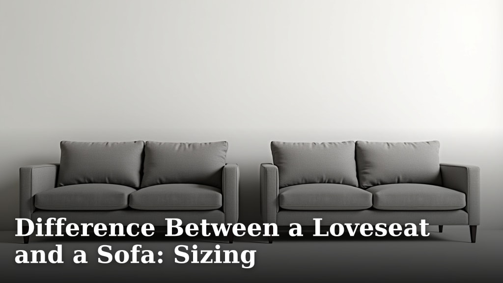 Difference Between a Loveseat and a Sofa: Sizing
