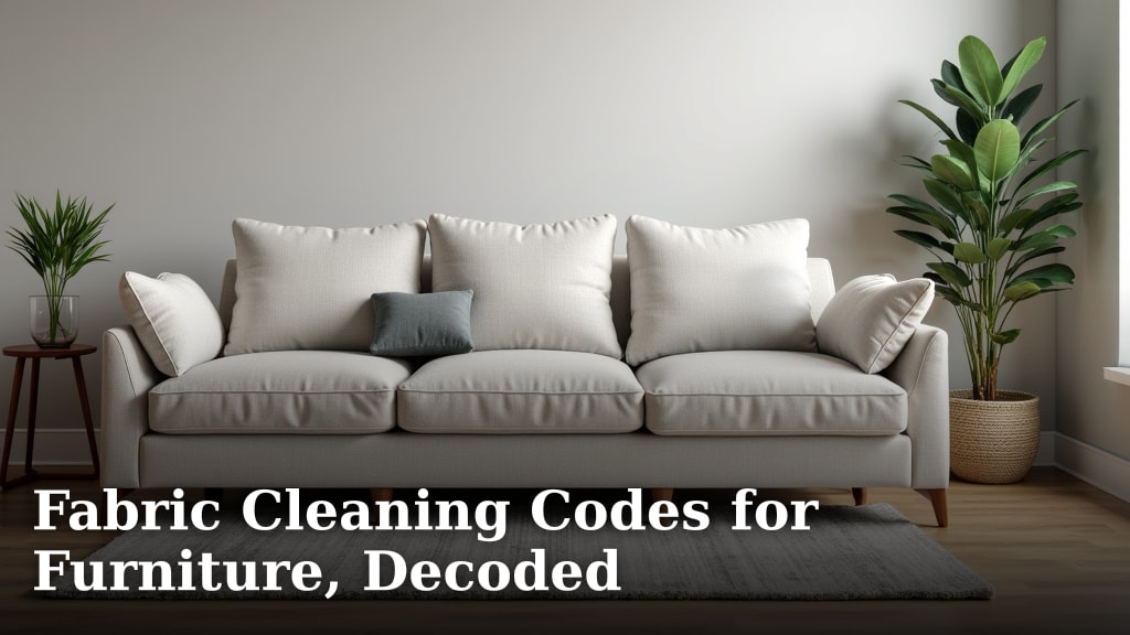 Fabric Cleaning Codes for Furniture, Decoded