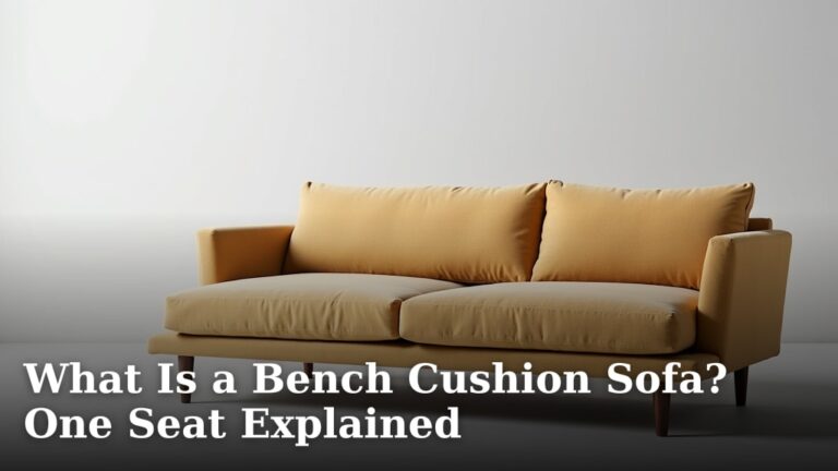 What Is a Bench Cushion Sofa? One Seat Explained