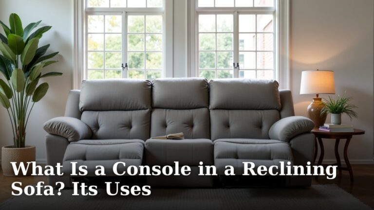 What Is a Console in a Reclining Sofa? Its Uses