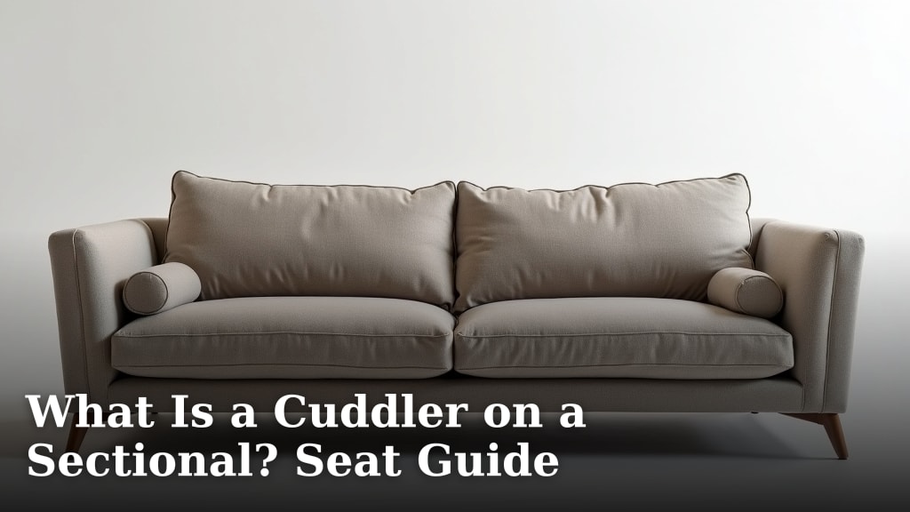 What Is a Cuddler on a Sectional? Seat Guide