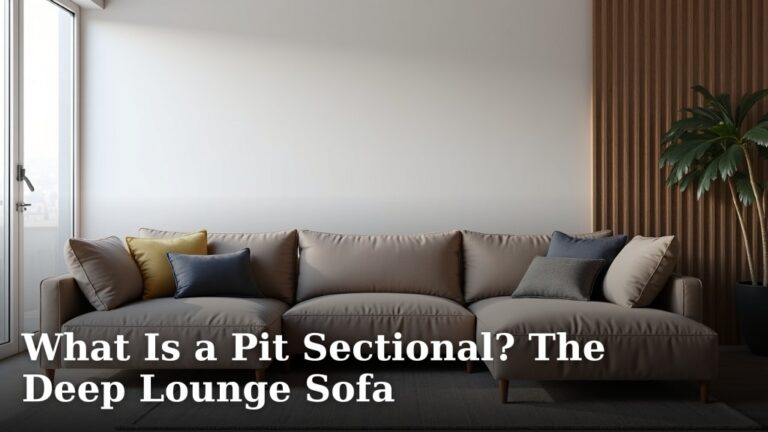 What Is a Pit Sectional? The Deep Lounge Sofa
