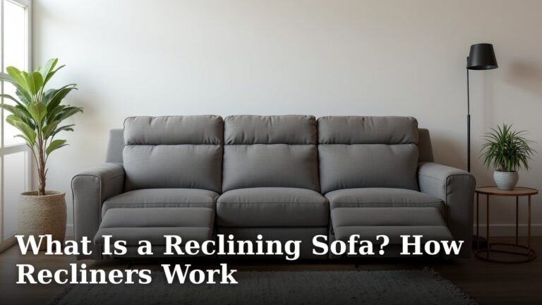 What Is a Reclining Sofa? How Recliners Work