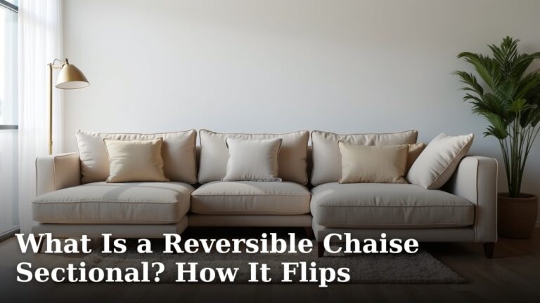 What Is a Reversible Chaise Sectional? How It Flips