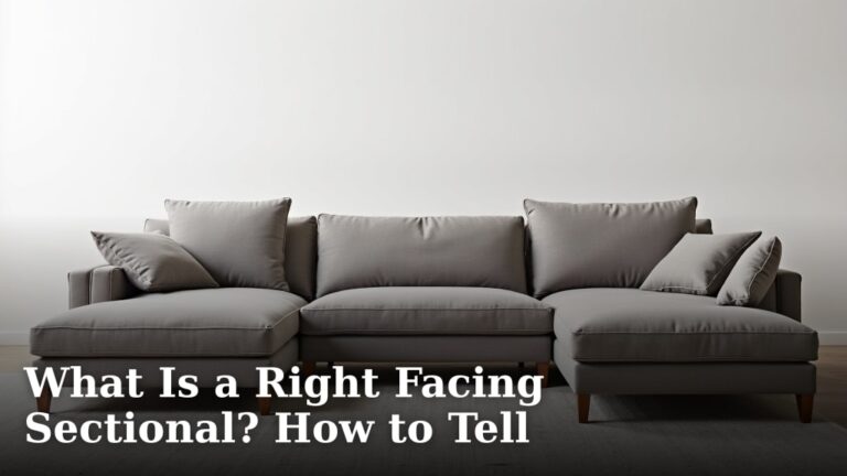 What Is a Right Facing Sectional? How to Tell