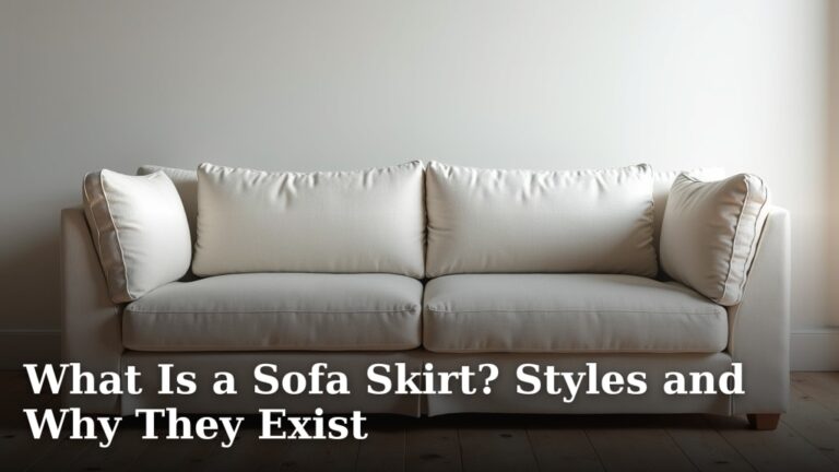 What Is a Sofa Skirt? Styles and Why They Exist