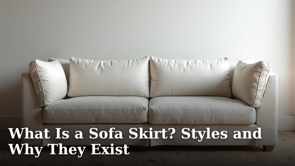 What Is a Sofa Skirt? Styles and Why They Exist