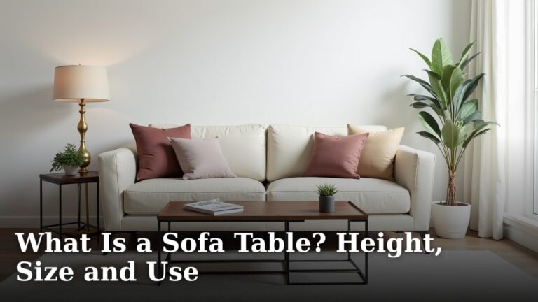 What Is a Sofa Table? Height, Size and Use