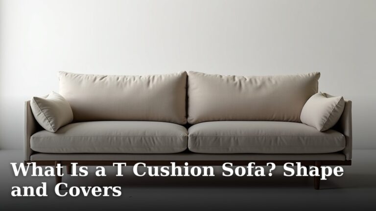 What Is a T Cushion Sofa? Shape and Covers