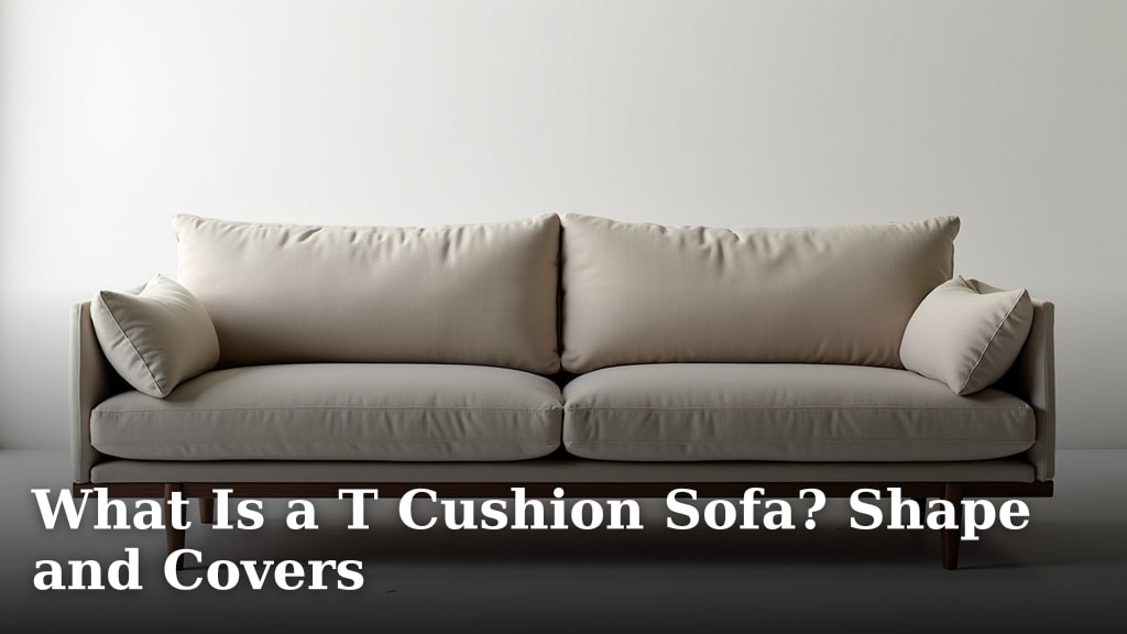 What Is a T Cushion Sofa? Shape and Covers