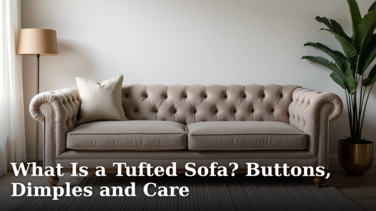 What Is a Tufted Sofa? Buttons, Dimples and Care
