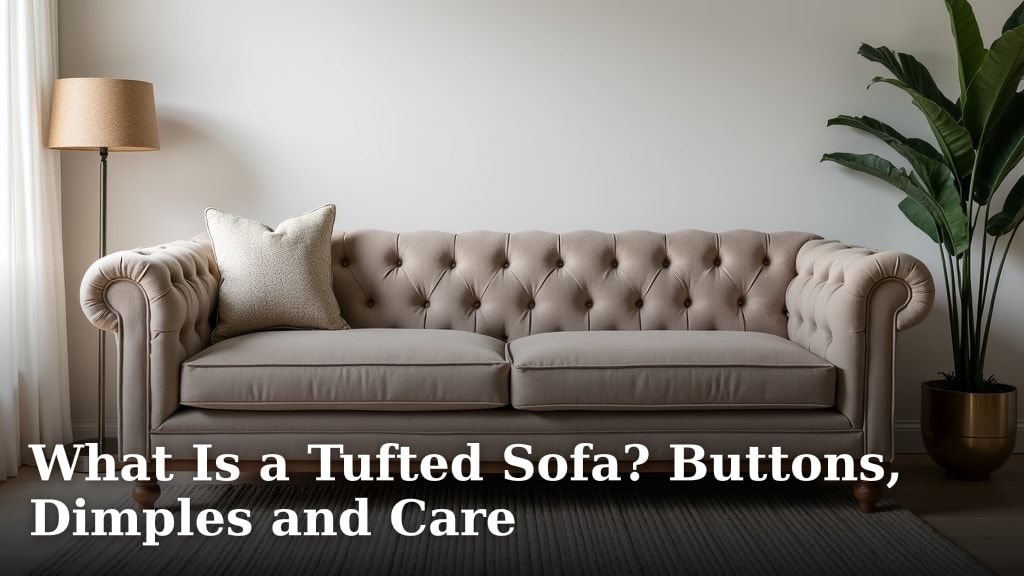 What Is a Tufted Sofa? Buttons, Dimples and Care