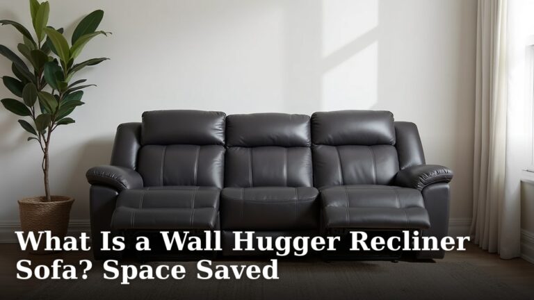 What Is a Wall Hugger Recliner Sofa? Space Saved