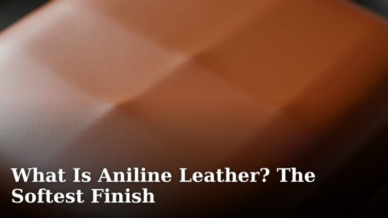 What Is Aniline Leather? The Softest Finish