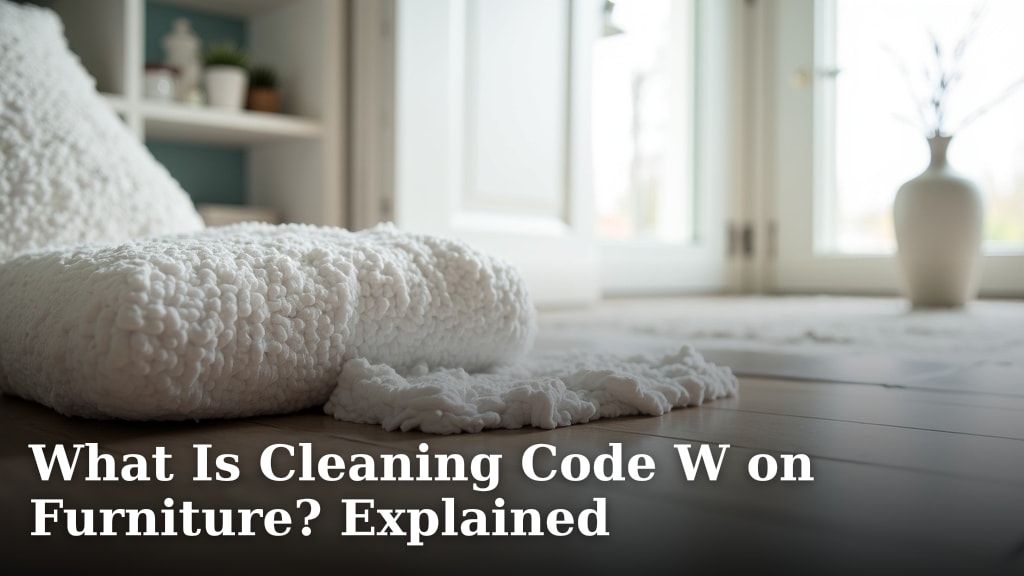 What Is Cleaning Code W on Furniture? Explained