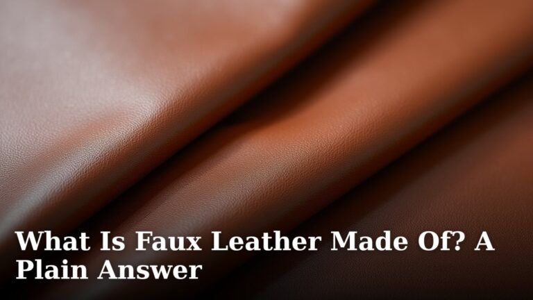 What Is Faux Leather Made Of? A Plain Answer