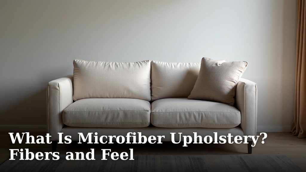 What Is Microfiber Upholstery? Fibers and Feel